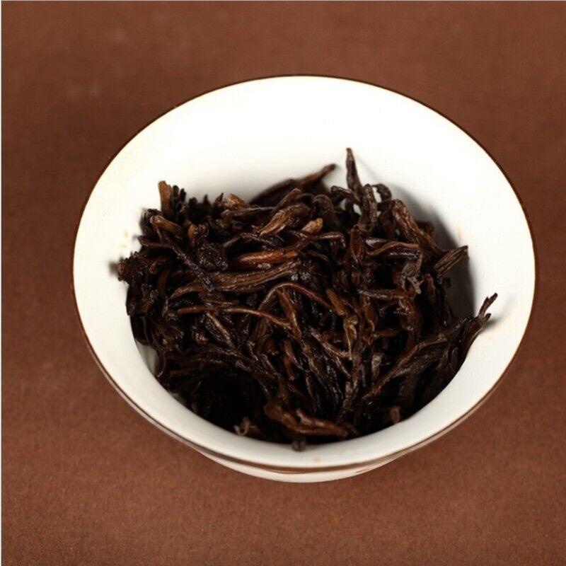 HelloYoungTea 500g Yunnan Puerh Tea 2018 Menghai Ancient Tree Golden Bud Loose Tea Cooked Tea