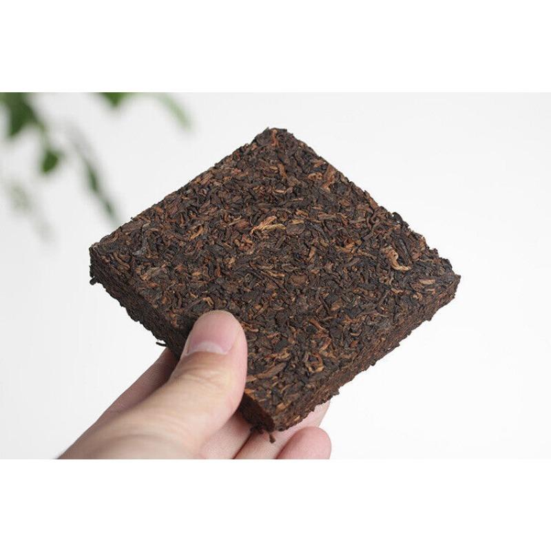 HelloYoungTea 100g  Yunnan Puerh Tea Leaves 2020 Yunnan Square Brick Puerh Ripe Tea