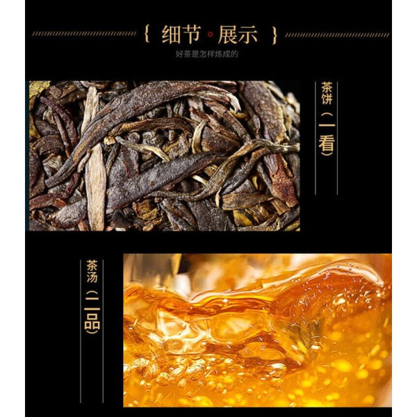 HelloYoungTea Yunnan Ancient Tree Pure Material Pu'er Tea Cake 100g Raw Pu'er Tea