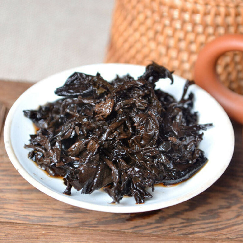 HelloYoung Premium Pu erh Tea Ripe Cake Yunnan Puer Black Tea Jingmaishan Old Tree Tea 357g