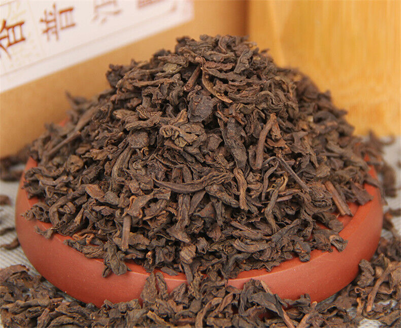 HelloYoung Old Tree Organic Health Chinese Puer Tea Boxed Ripe Pu-erh Loose Black Tea 120g Main image
