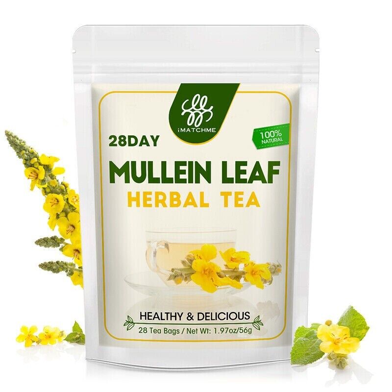 100% Natural Mullein Leaf Herbal Tea For Lung Cleansing Relief Cough Metabolism Secondary image