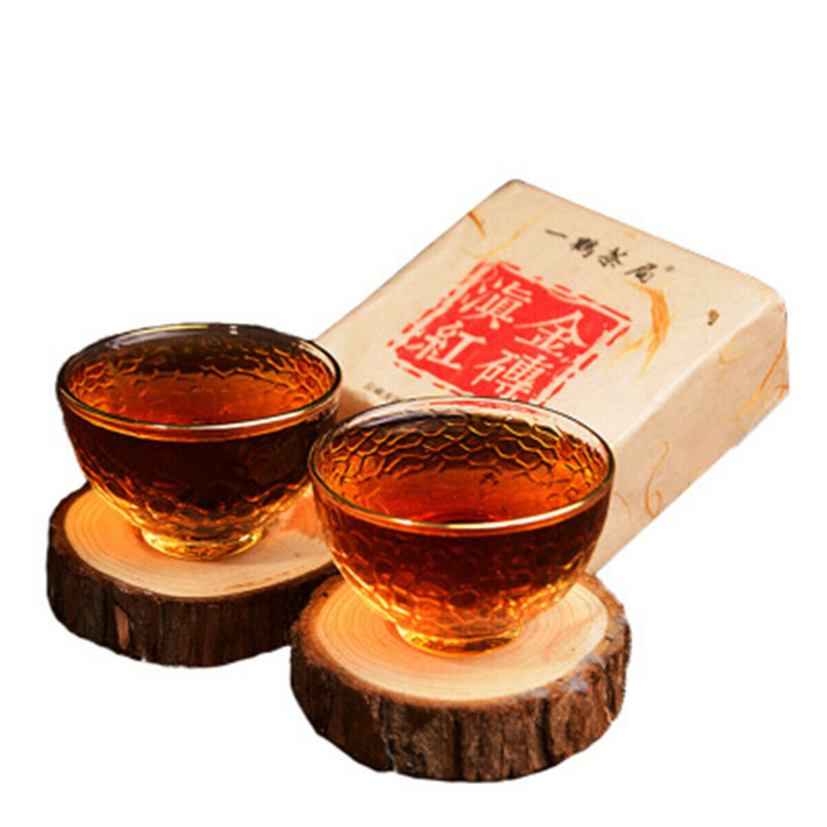 HelloYoung 400 Years Ancient Old Tree Yunnan Dian Hong Golden Buds Brick Black Tea 250g Secondary image