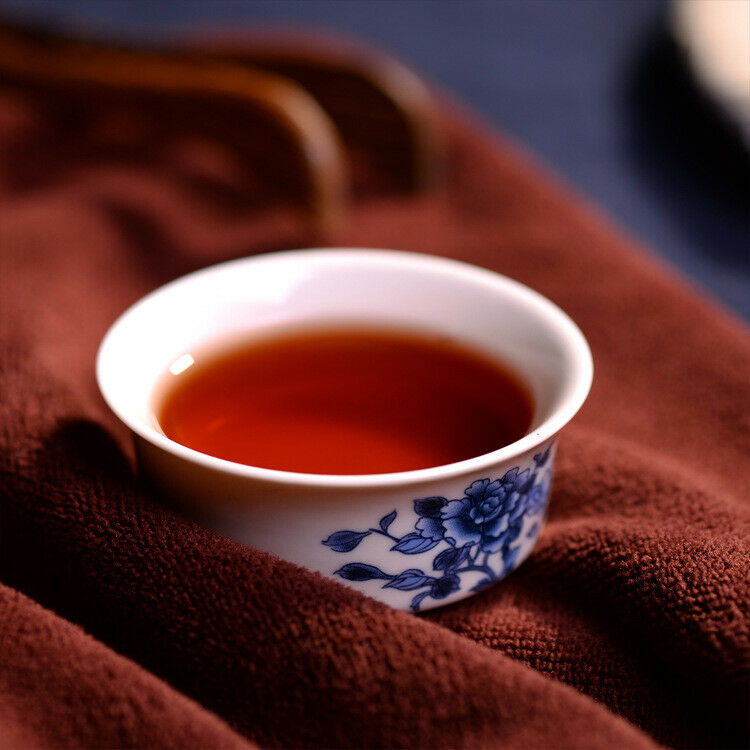 HelloYoung Ripe Puer Material Glutinous Rice Fragrant Shu Pu-erh Tea Cake Yunnan Pure 357g Secondary image