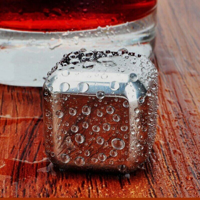 Ice Cubes  Stainless Steel Stones Whisky Ice Cooler for Wine Whiskey Beer Bar
