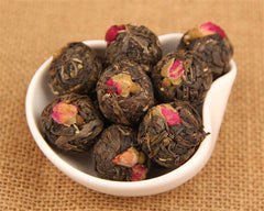 HelloYoung Cha Pu Er Old Trees Pu'er Cha Min Rose Herbal Tea Chinese Handmade Puer Tea 500g