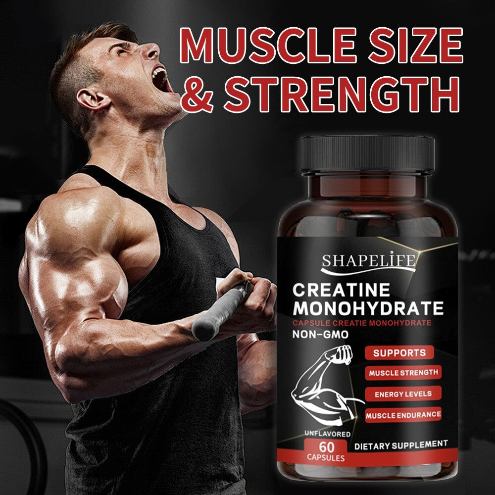 Primaforce Creatine Monohydrate Capsules - 60 Capsules, 3,000mg per Serving Main image