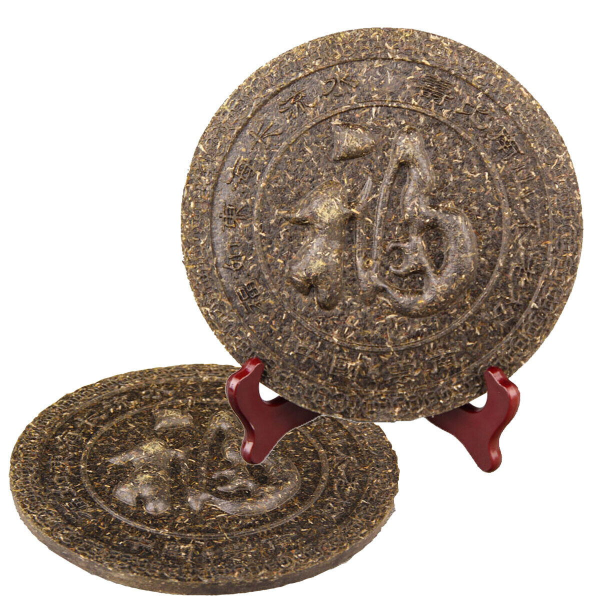 The Horse Ancient Road Gift Cha Puerh Tea Craft Natural Carving Craft Tea Cake Secondary image