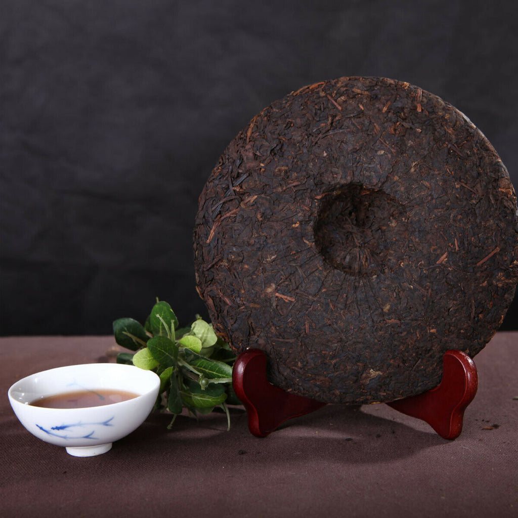 HelloYoung Puerh Tea Cooked Tea Black Tea Chinese High Mountain Big Trees Health Care 357g