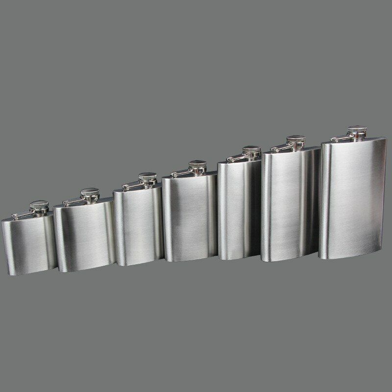 Stainless Steel Portable Flagon Wine Whisky Pot Liquor Bottle Drinkware HipFlask