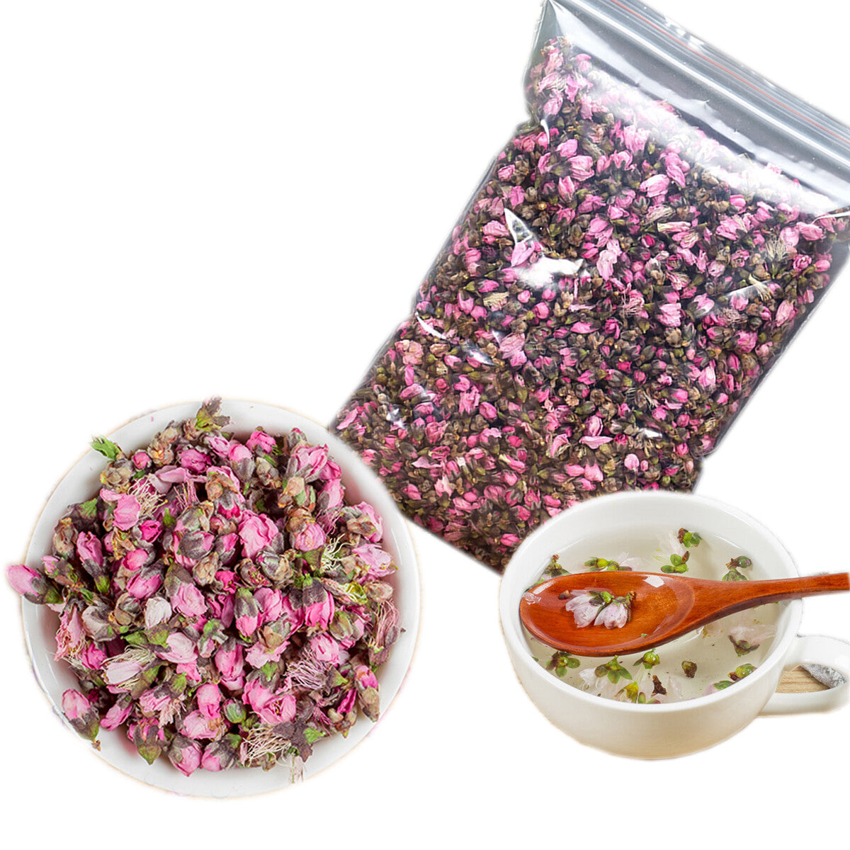 Natural Bulk Dried Peach Blossom Bud Tea Chinese Healthy Drink Fresh Flower Tea Main image