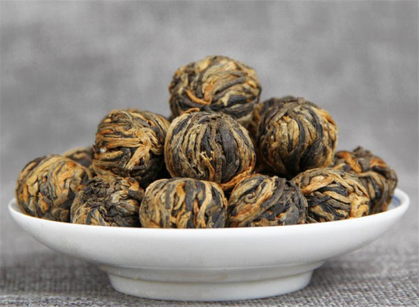 HelloYoung60g China Yunnan Dianhong Black Tea Handmade Small Golden Ball Canned Black Tea