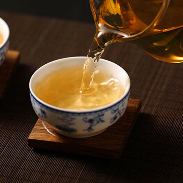 HelloYoung Puerh Tea Raw Tea Ancient Tree Golden Leaf Snowy Mountain  Yunnan Big Leaf 357g