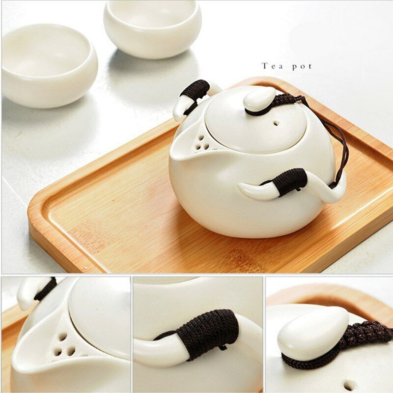 Kettle Gaiwan Tea Cup Portable Tea Drinkware Ceramic Teapot for Chinese Tea Pot