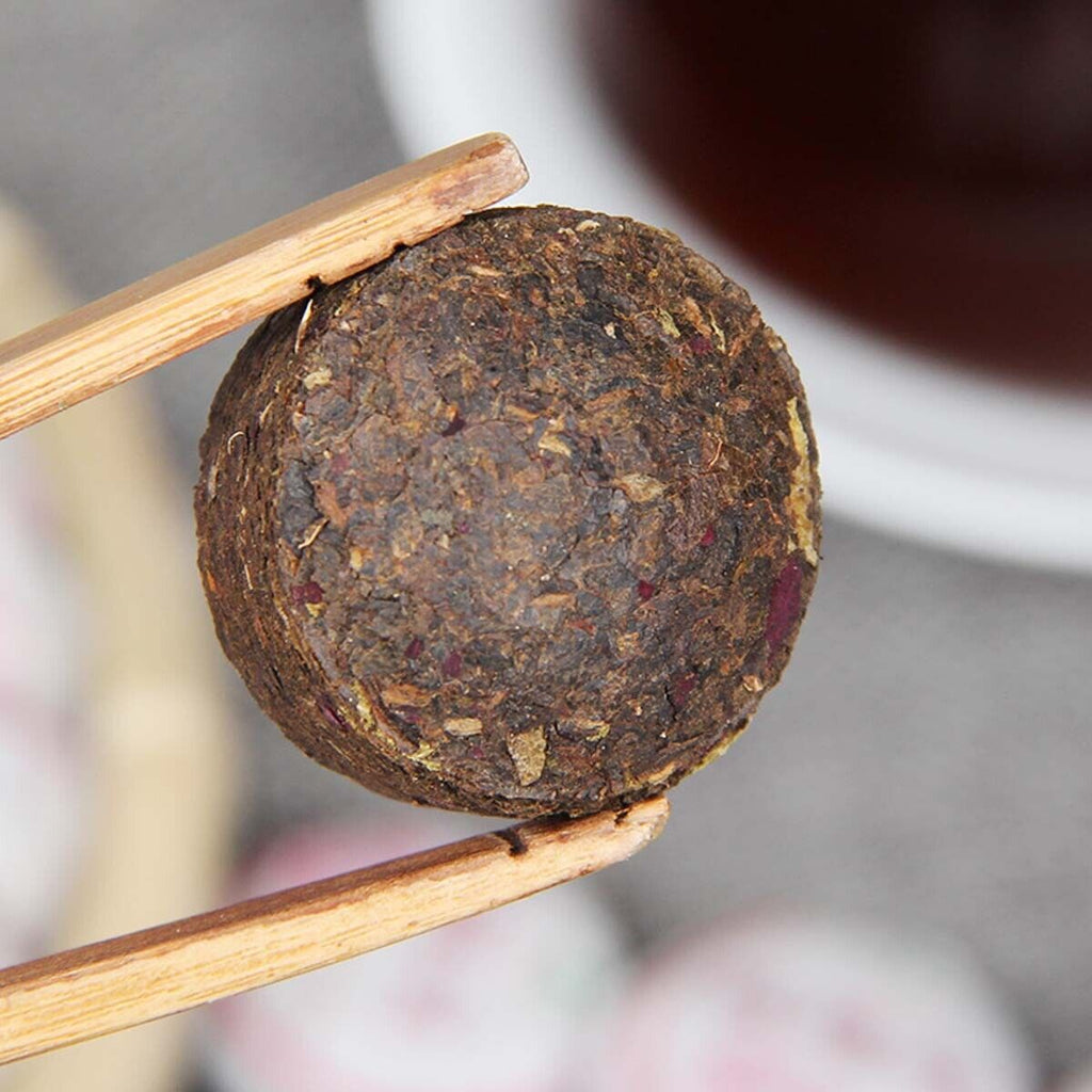 HelloYoung Healthy Care Mini Tuo Tea Rose Ripe Puerh Tea Chinese Yunnan Cooked Black Tea