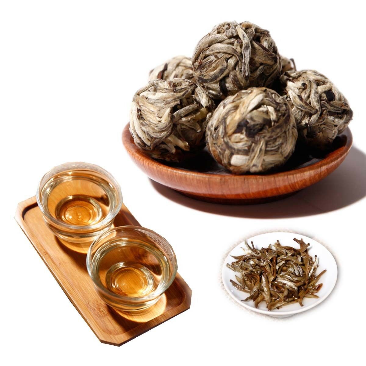 HelloYoung Yunnan Pu-erh Tea Raw Tea Mini Dragon Ball White Silver Needle Health Green Food Main image