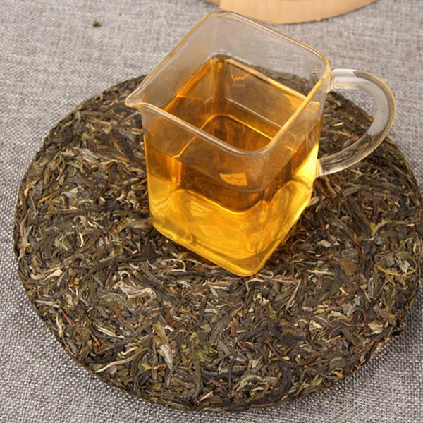 HelloYoung Raw Puerh Tea Old Ancient Tree Mingqianchun Handmade Tea Health Care Sheng Cha
