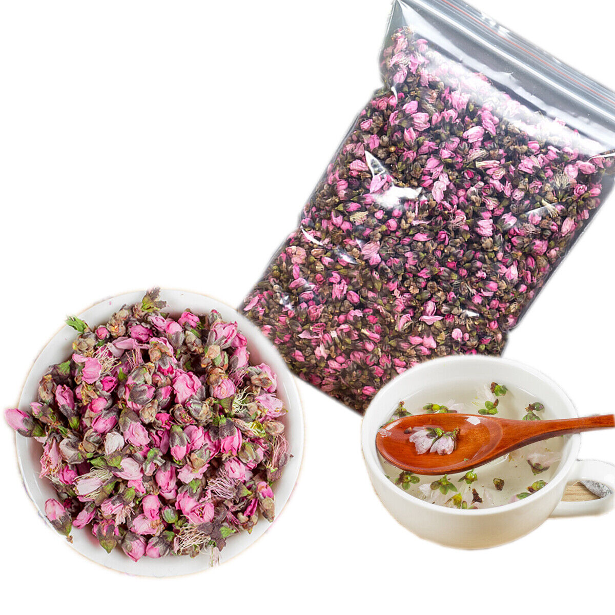 Dried Peach Blossom Bud Tea Premium Fresh Flower Tea Bulk Chinese Healthy Drink