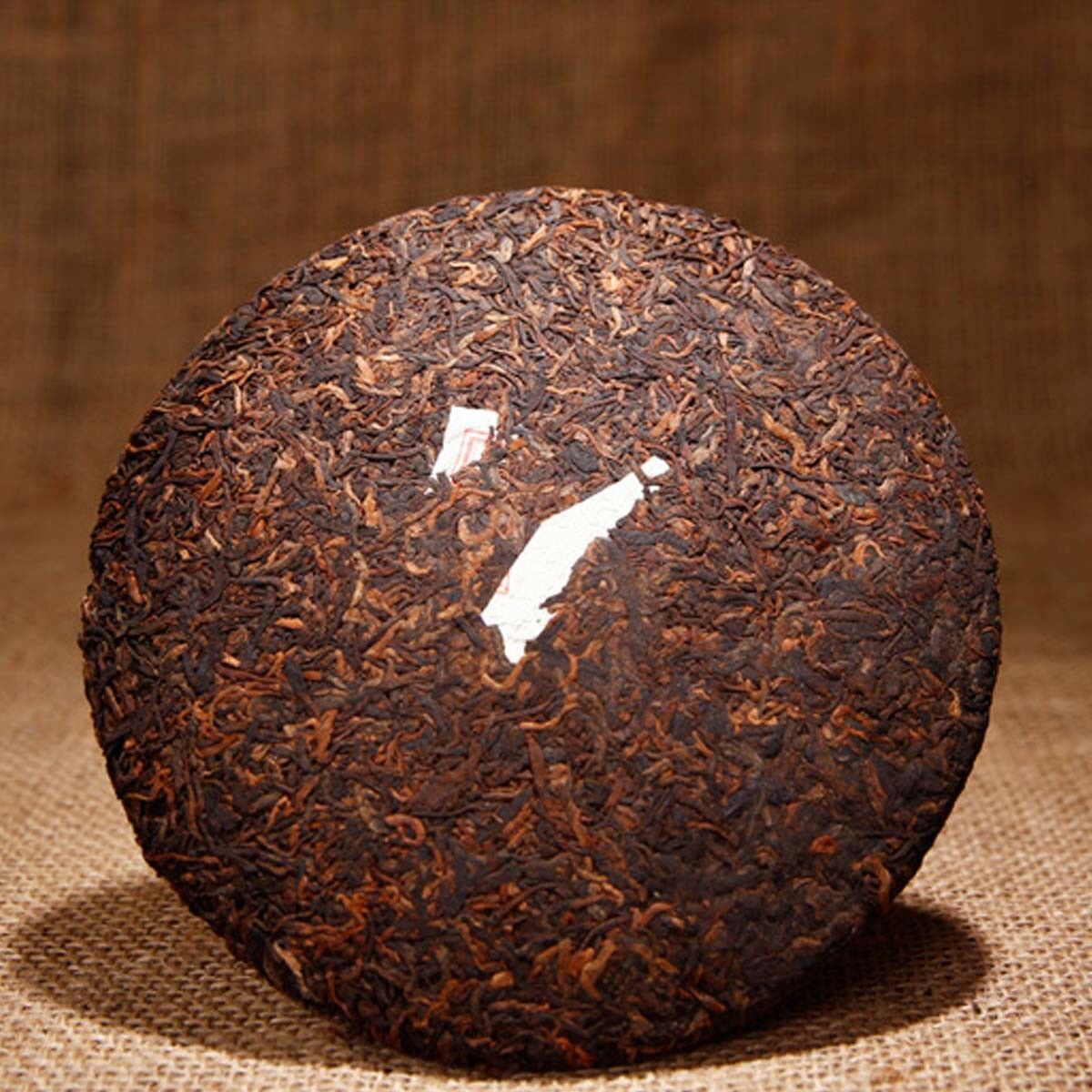 HelloYoung Puer Tea Ripe Pu Erh Tea Cake Menghai Golden Bud Fermented Black Tea Yunnan 357g