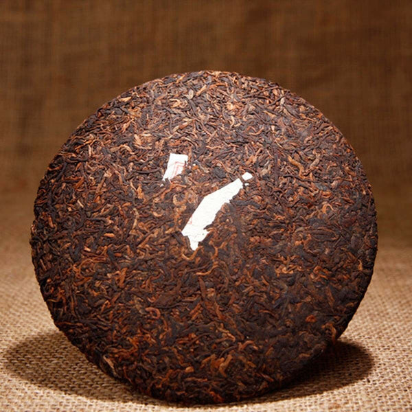 HelloYoung Puer Tea Ripe Pu Erh Tea Cake Menghai Golden Bud Fermented Black Tea Yunnan 357g