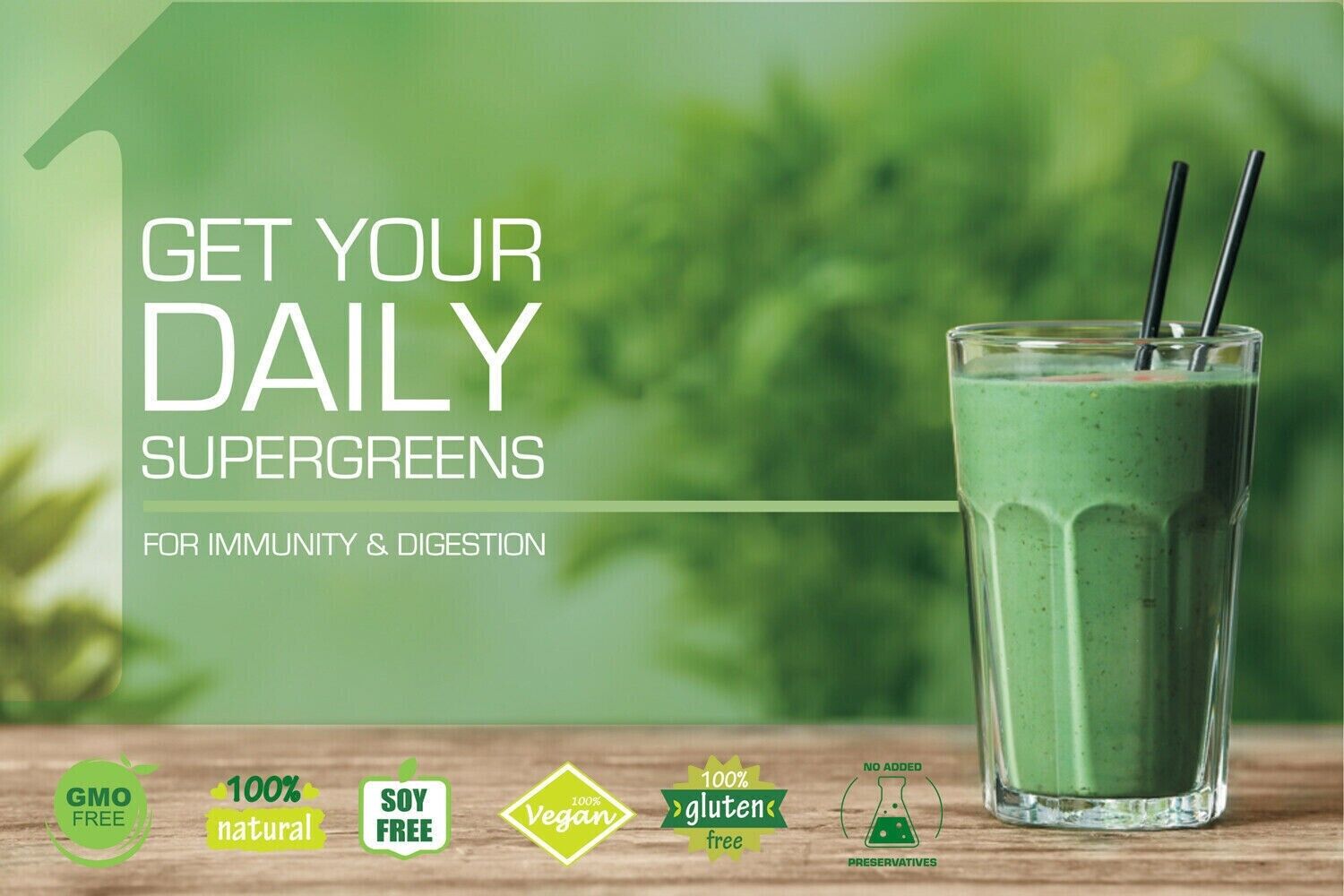 250g - 18+ Super Foods Spirulina Chlorella Barley Grass Super Greens Powder