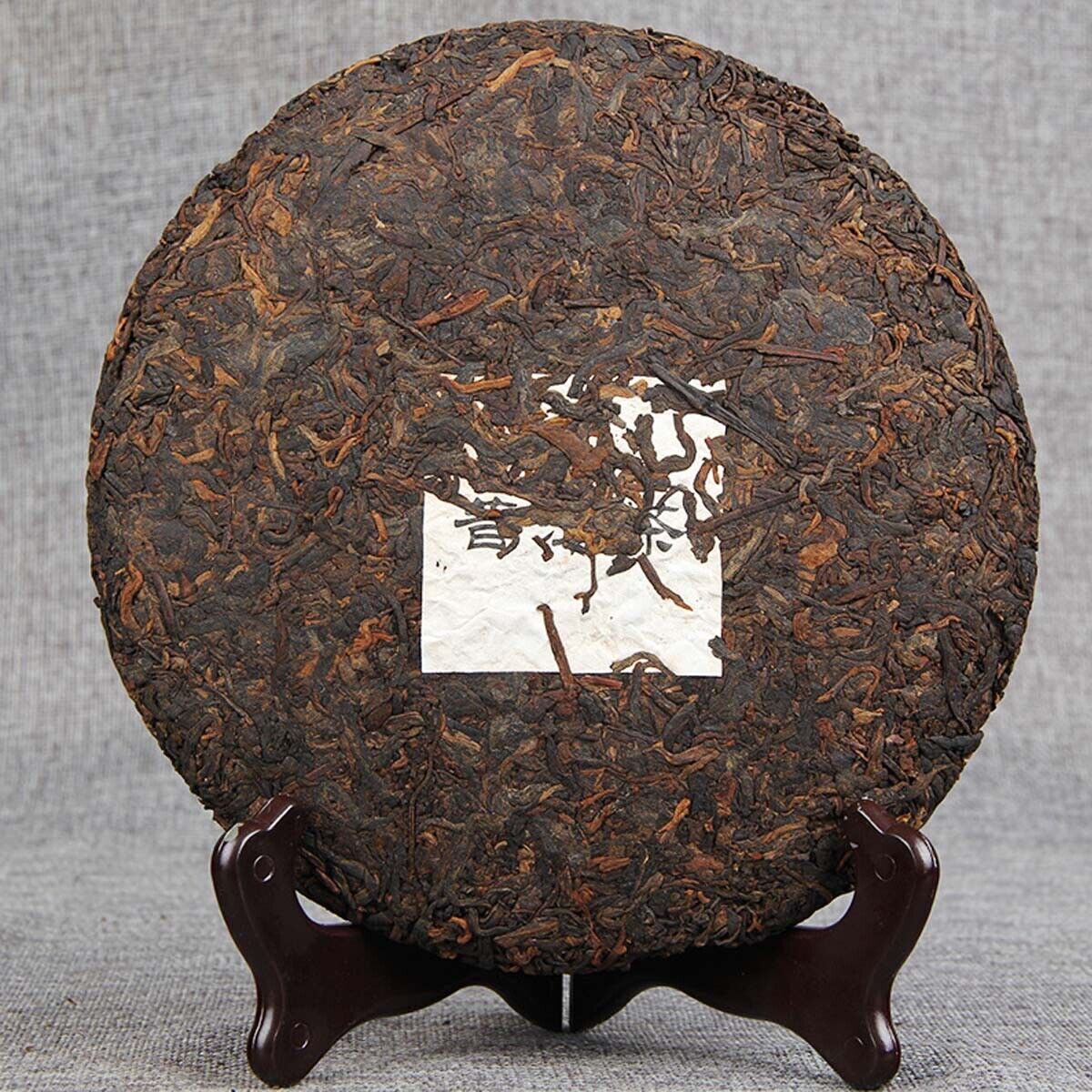 HelloYoung Jingmai Mountain Chen Xiang Old Black Tea Organic Premium Cooked Puerh Tea 357g Main image