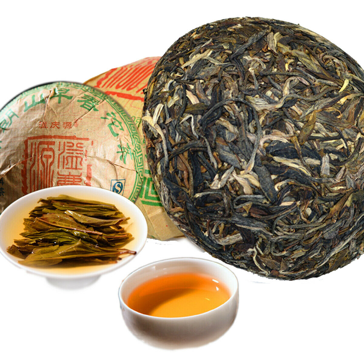 HelloYoung Puerh Tea Raw Tea Early Spring Ancient Tree Health Care Chinese Green Food 250g Main image