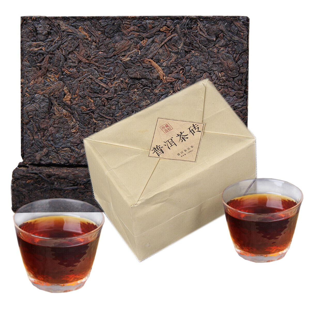 HelloYoung Yunnan Ripe Puerh Tea Brick Black Tea Icelandic Ancient Tree Old Dry Puer Brick Main image