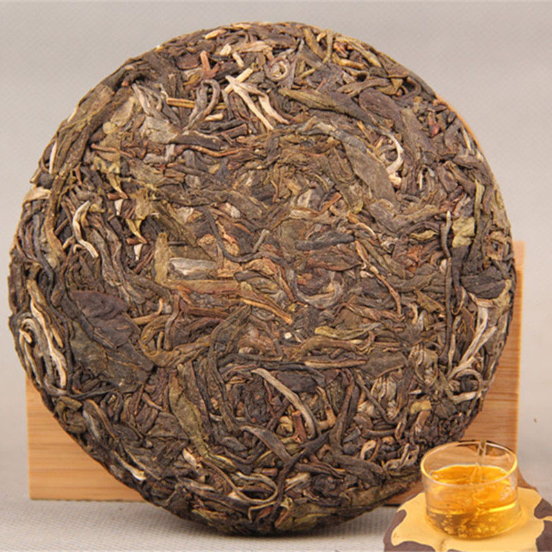 HelloYoungHandmade pu-erh tea 100g raw Pu'er tea ecology old tree organic green sheng puer