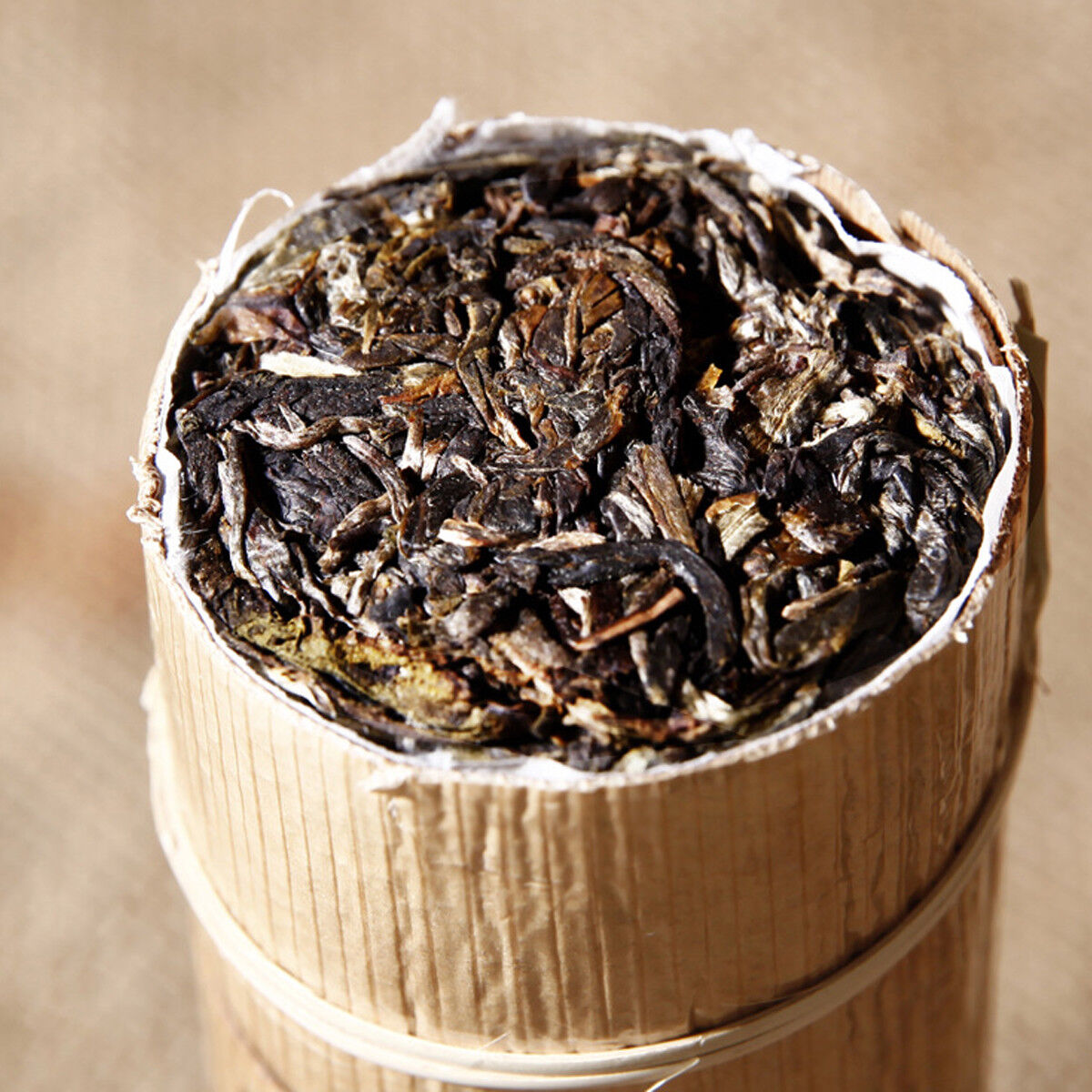 500g Yunnan cha Puer Tea BingDao Ancient Pu'er Tree Old Puerh Tea Bamboo Package Main image