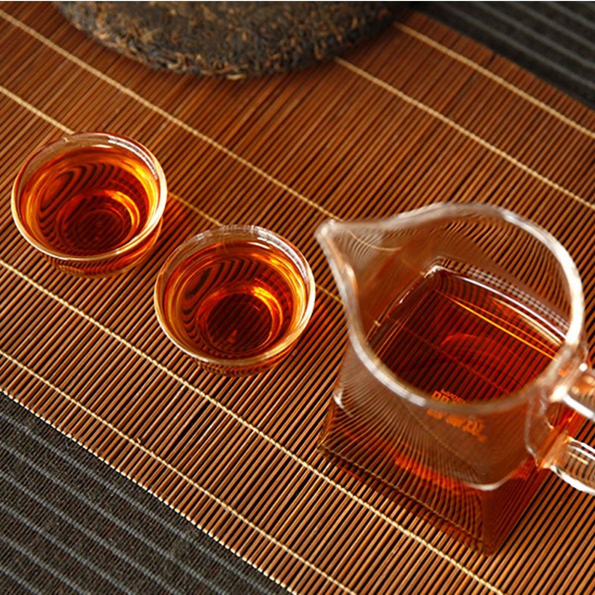 HelloYoung Puer Tea Ripe Pu Erh Tea Cake Menghai Golden Bud Fermented Black Tea Yunnan 357g