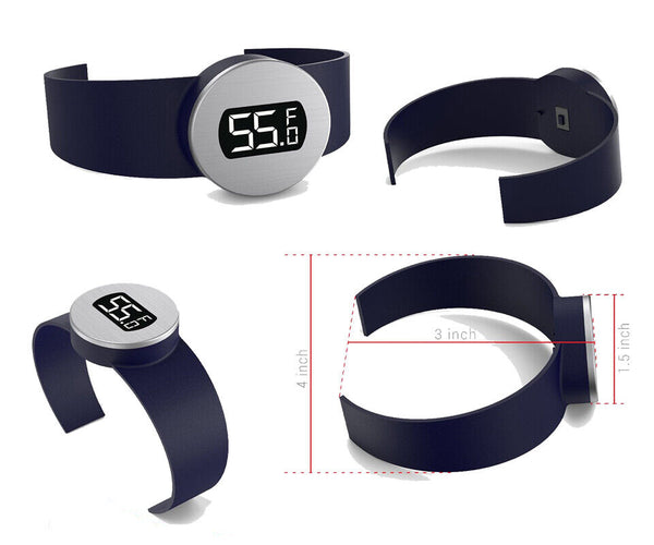 Wine Temperature Sensor Red Wine Bracelet Thermometer for Beer Stainless Steel