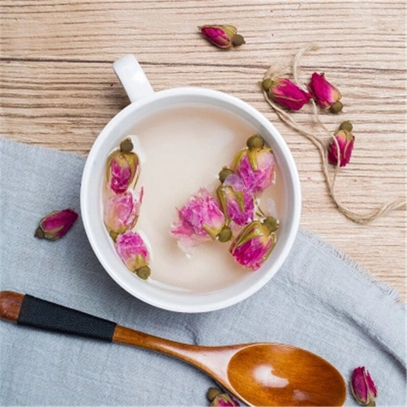 HelloYoung Natural Rose Bud Fragrant Flower Tea Fragrance Dried Rose Health Care Herbal50g Main image