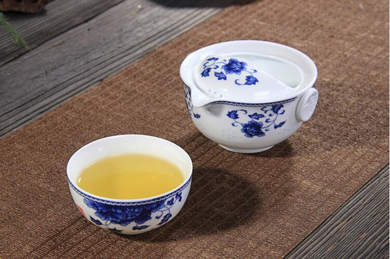 Tea Set Include 1 Pot 1 Cup Elegant Gaiwan Eeasy Teapot Kettle Porcelain Teapot