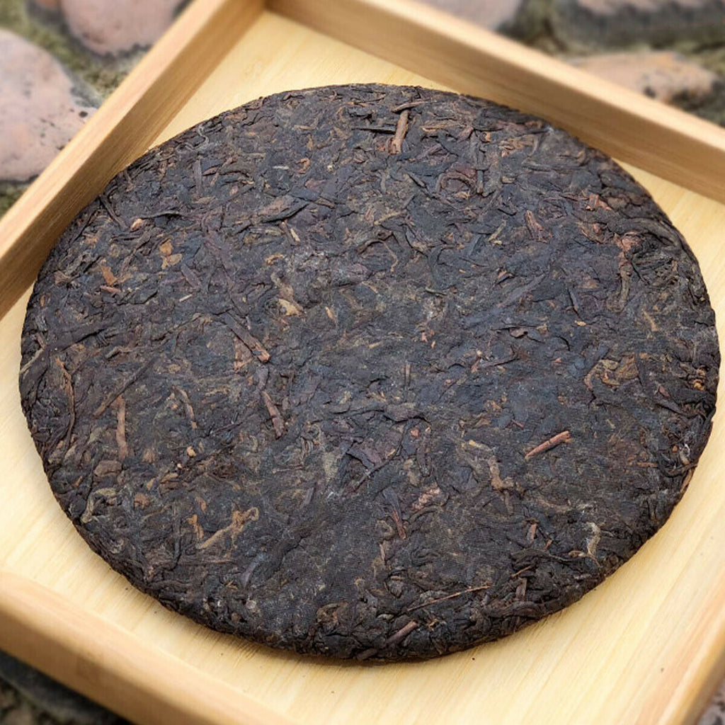 HelloYoung Puerh tea Cooked Tea Cake Black Tea   Seven Sons tea  Old Brown Tree Yunnan 357g