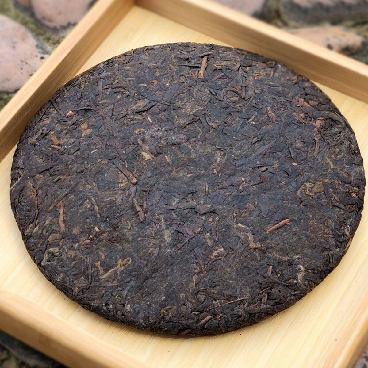 HelloYoung Puerh tea Cooked Tea Cake Black Tea   Seven Sons tea  Old Brown Tree Yunnan 357g