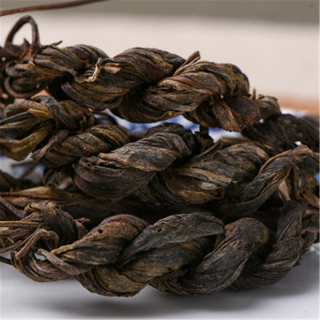 HelloYoung Yunnan Snowy Handmade Plait  Puer Tea Raw Pu-Erh Tea Healthy Food Puer Green Tea