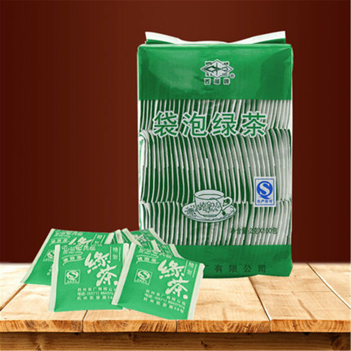 HelloYoung 2*110g Longjing Tea Bag Chinese Organic Dragon Green Tea Pure Natural Green Secondary image
