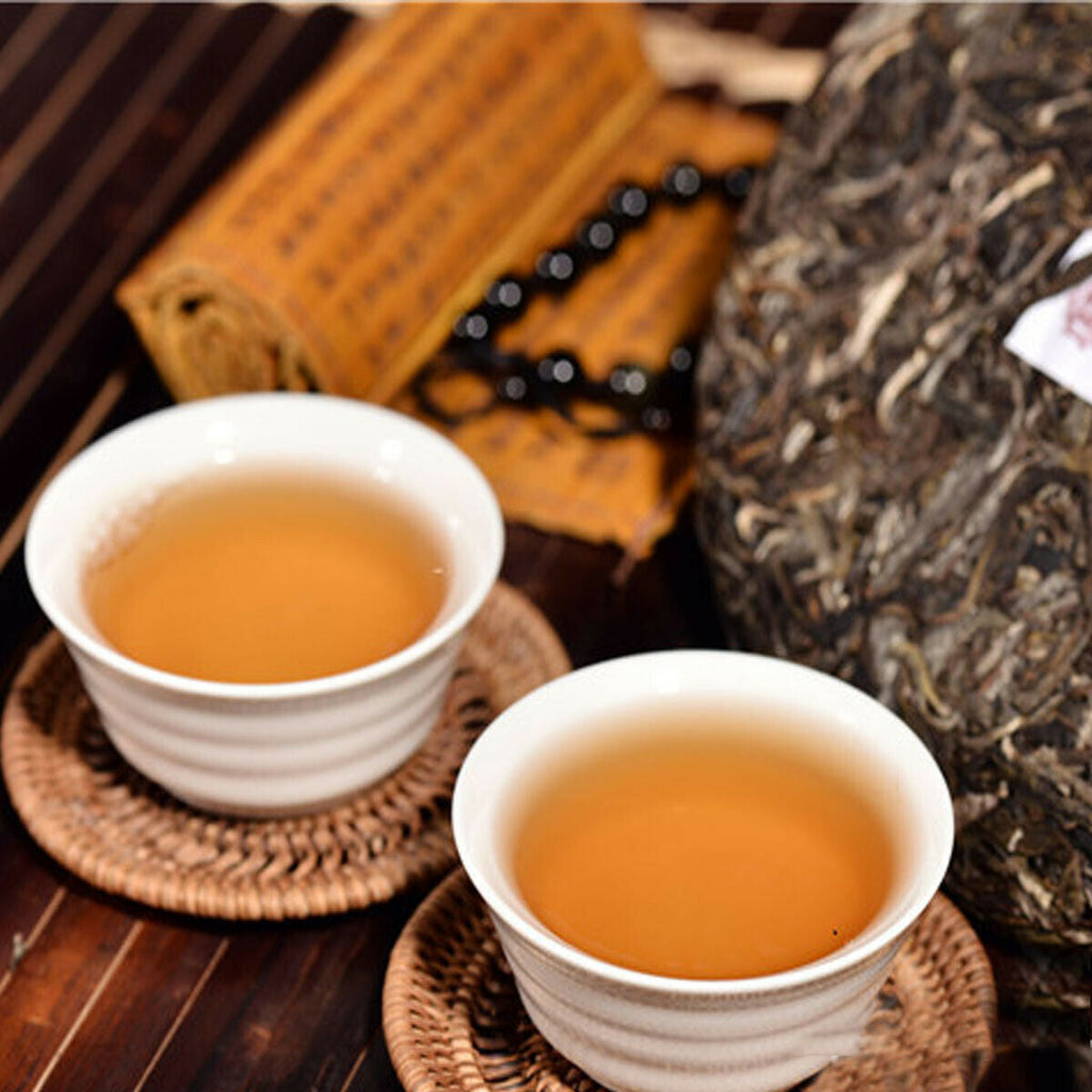 HelloYoung Pu er Tea Raw Tea Cake High Quality Bohai Pu-erh Tea Ancient Tree Green Tea 357g