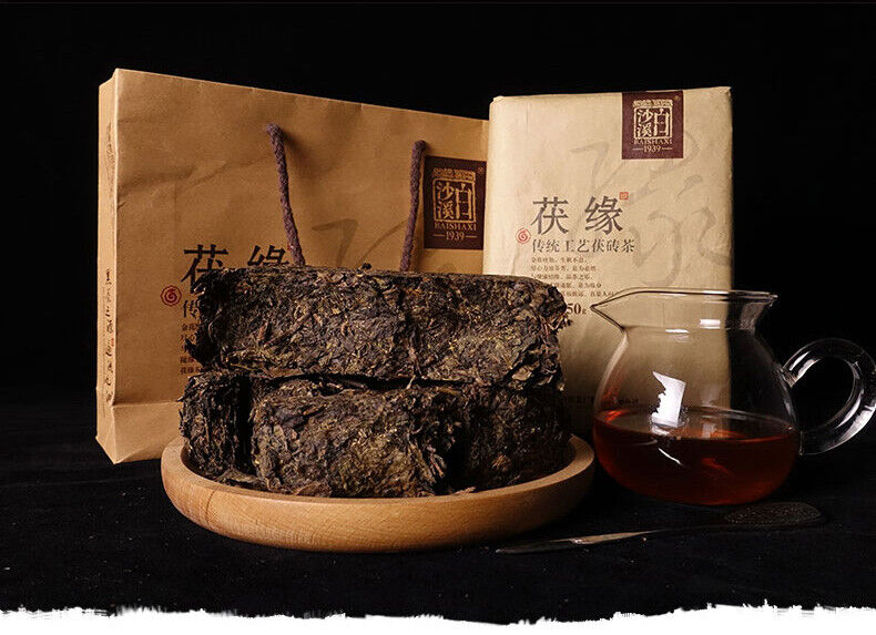 HelloYoung Hunan Anhua Bai Sha Xi Black Tea Dark Tea Golden Flower Fu Zhuan Black Tea 750g