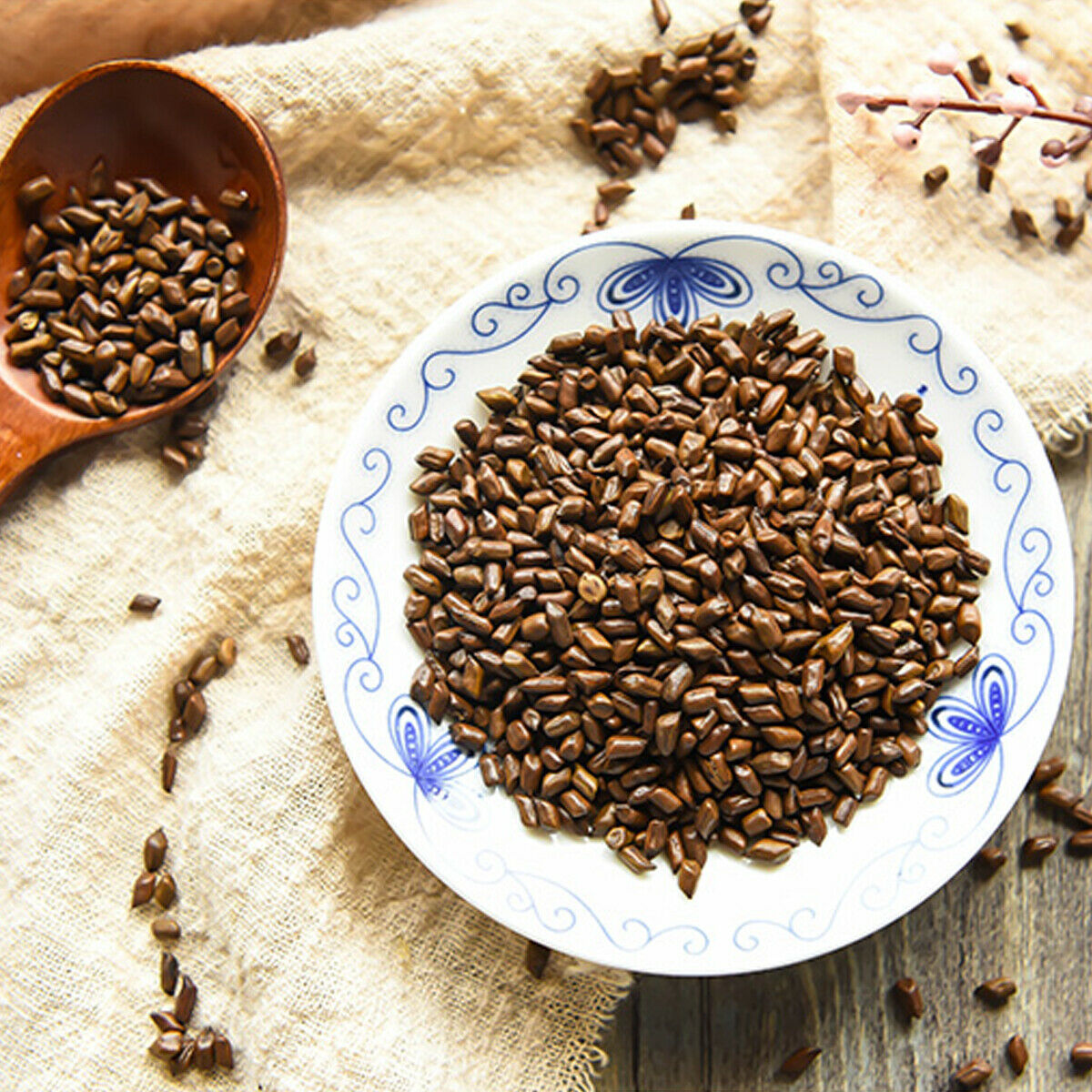 HelloYoung Traditional Herbal Tea Organic Black Tea Improving Acuity of Vision Healthy Food Secondary image