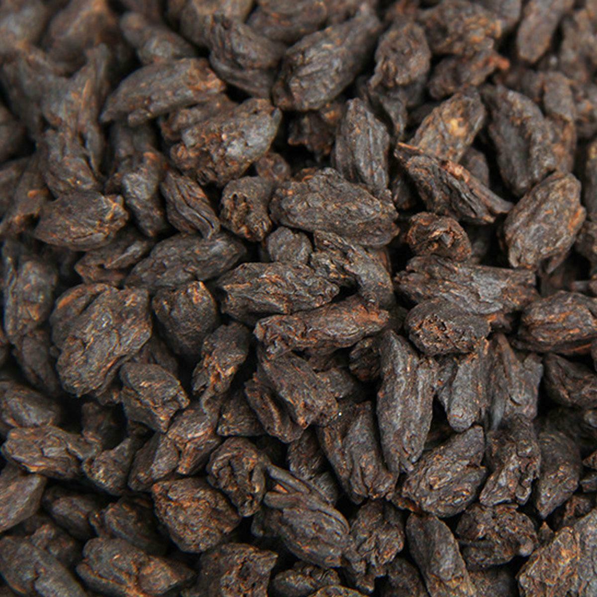HelloYoung Ripe Puer Tea  Bulk Yunnan Pu-erh Tea Glutinous Rice Fragrant Bamboo Basket 500g