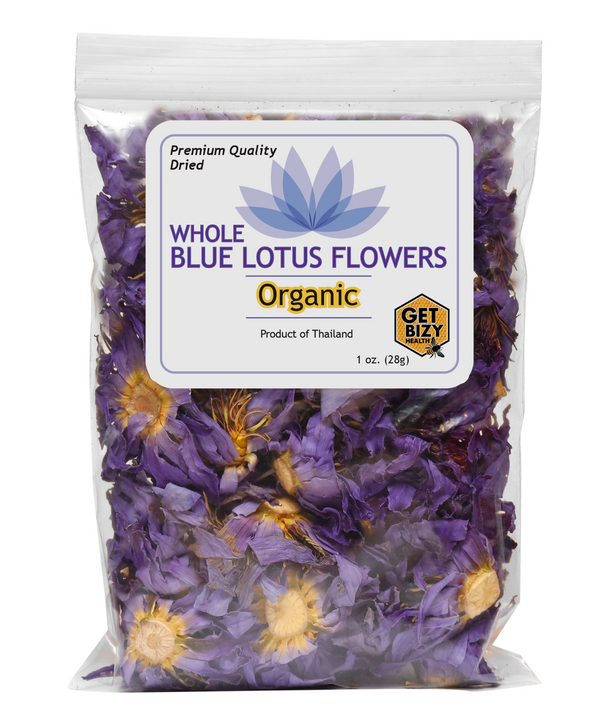 28g Ägyptische Blaue Lotusblumen (Nymphaea Caerulea) – Trockenblumen aus Ägypten