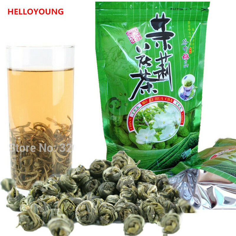 100g New Jasmine Pearl Organic Green Tea Premium Jasmine Flower Tea Fragrant Tea