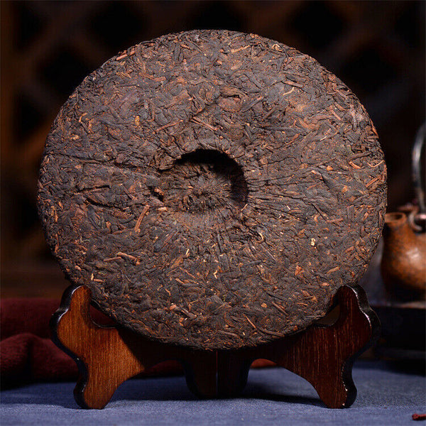 Ripe Puer Material Glutinous Rice Fragrant Shu Pu-erh Tea Cake Yunnan Pure 357g