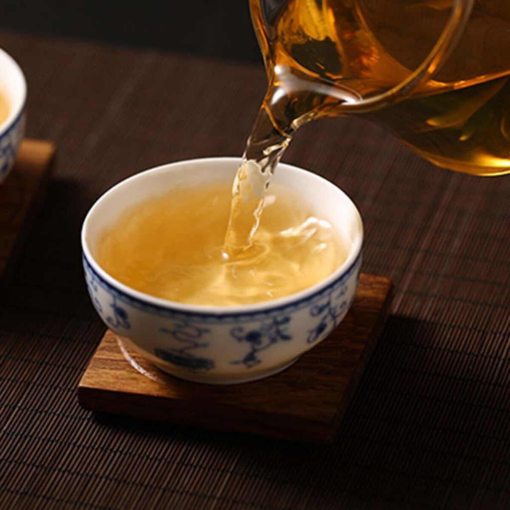 HelloYoung Big Leaf Ancient Tree Golden Leaf Snowy Mountain Yunnan Puerh Tea Cha Tea 357g
