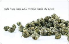 HelloYoung Jasmine Flower Tea Herbal Fragrant Floral Tea Dried Pearl Organic Green Tea 100g