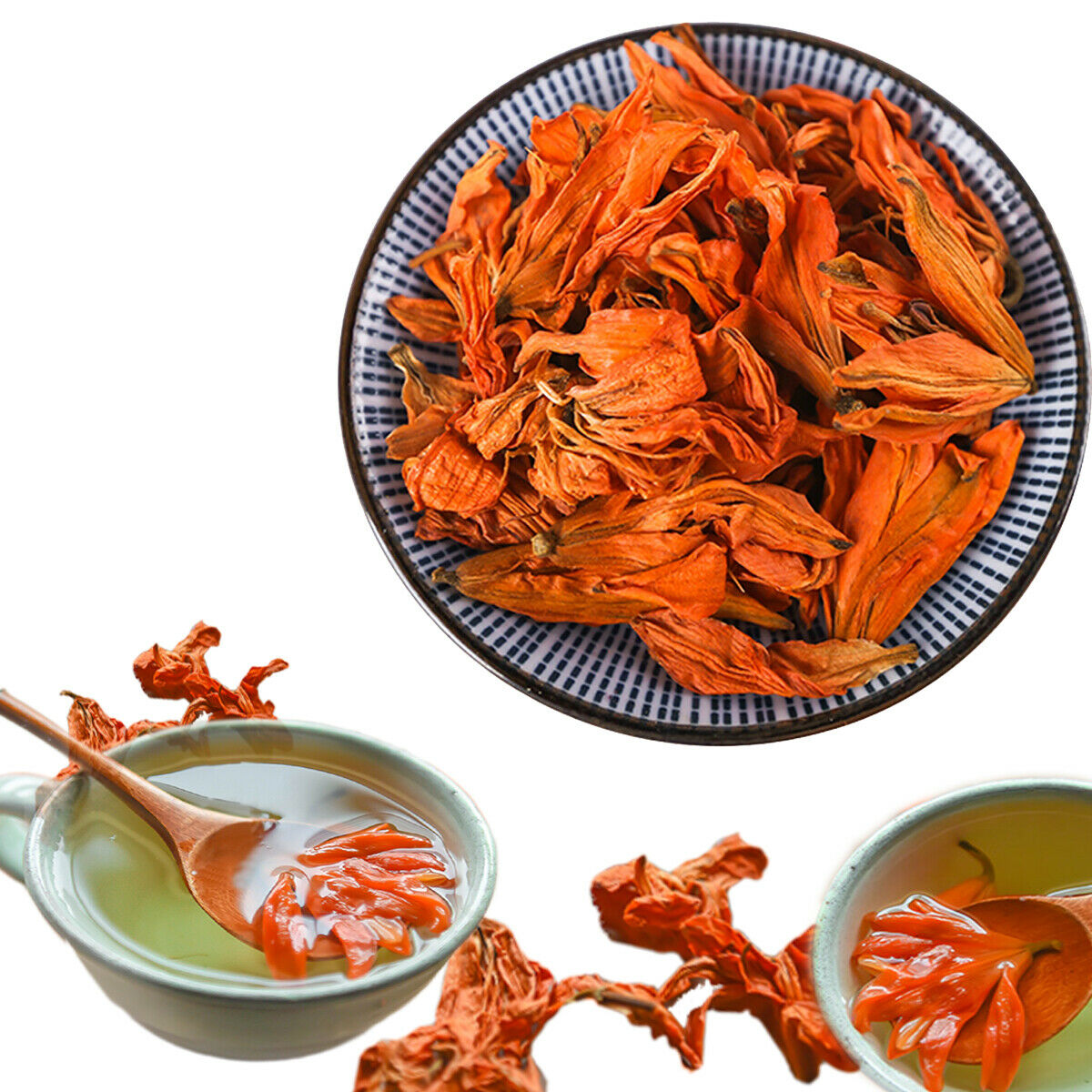 HelloYoung Dried Lily Tea Dried Flowers Tea Handmade Picking Elmination of Toxicant Healthy
