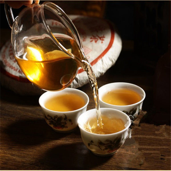 HelloYoung 357g Organic Pu Erh Tea Cake Yunnan Puer cha Tea Healthy Drink Natural Black Tea
