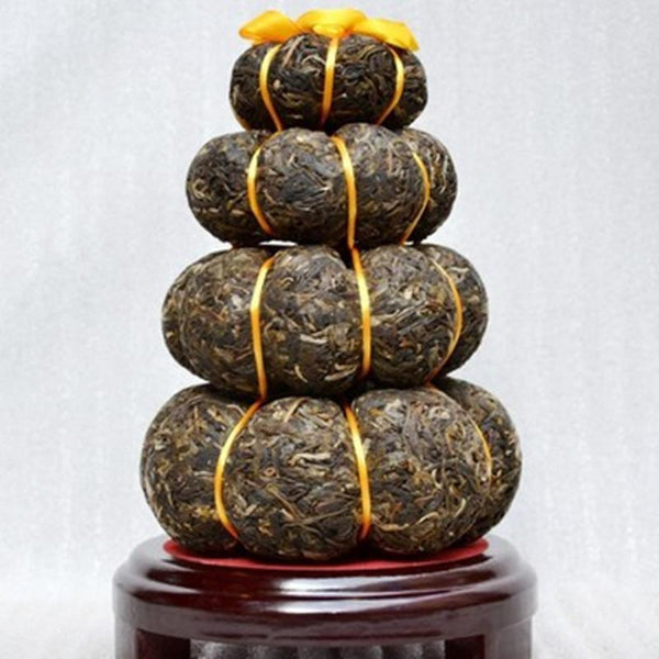 HelloYoung Craft Pu Er Tea Gourd Decoration Gift Puer Cha Tea Yunnan Pu-erh Tea Gift 1000g